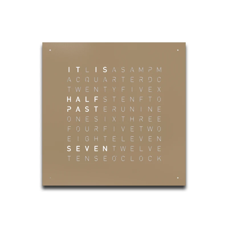 EARTH 45 Hazelnut – QLOCKTWO bei Arredare