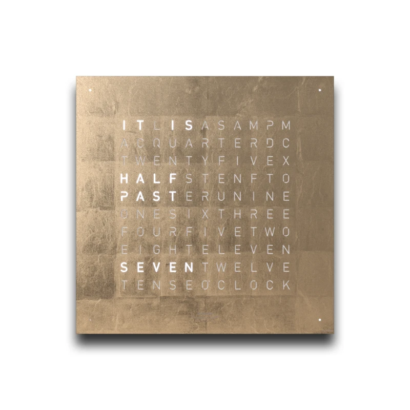 EARTH 45 Moon Gold – QLOCKTWO bei Arredare