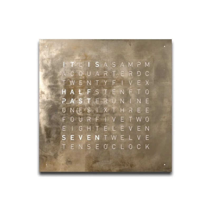 EARTH 45 Silver Gold – QLOCKTWO bei Arredare